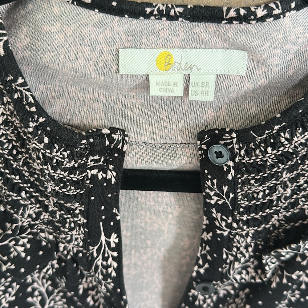 Boden Black and Pink Long Sleeve Dress - Picture 10 of 14